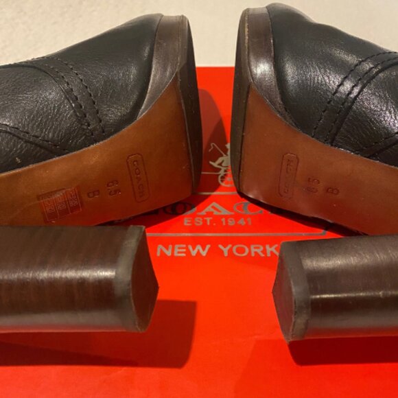 COACH Ambar Vintage Leather Tall Black Boots Like-New Condition | Size 6.5 - Picture 13 of 16